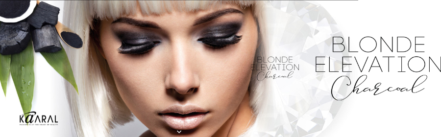 BLOND ELEVATION CHARCOAL — melna oglekļa līnija balinātiem matiem [neitralizē sarkanu/oranžu krāsu]